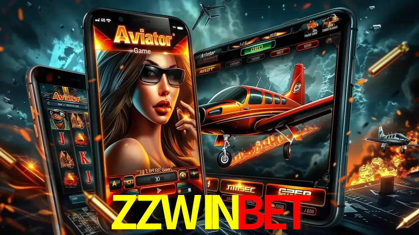 O popular jogo de apostas Aviator exibido em vários celulares e tablets, mostrando a interface emocionante e a ação de voo disponíveis para jogar agora no ZZWINBET.